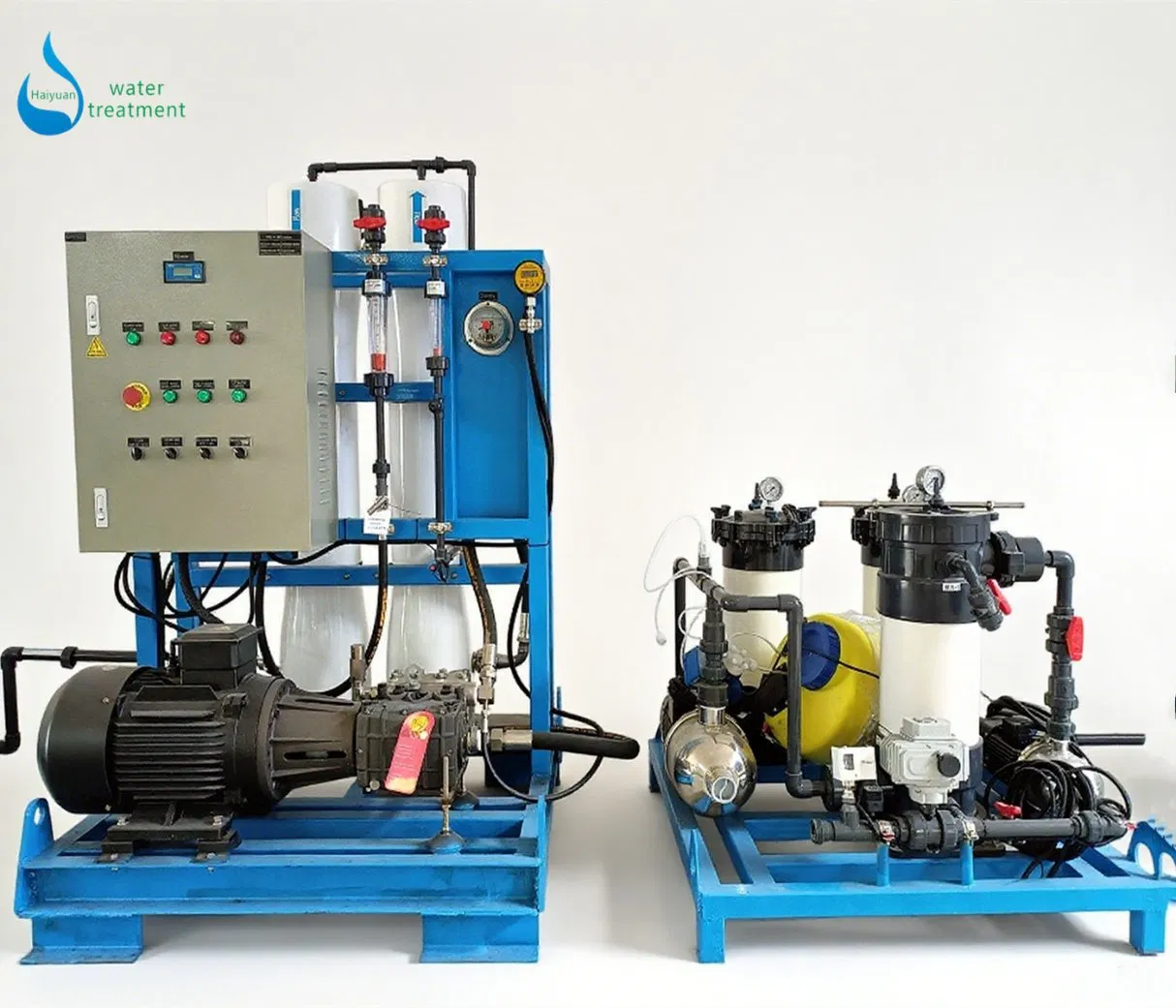 Container Mobile Solar Powered industrial Seawater Sea Salt RO Drinking Water Purification Filter Purifier System Reverse Osmosis Desalination Treatment