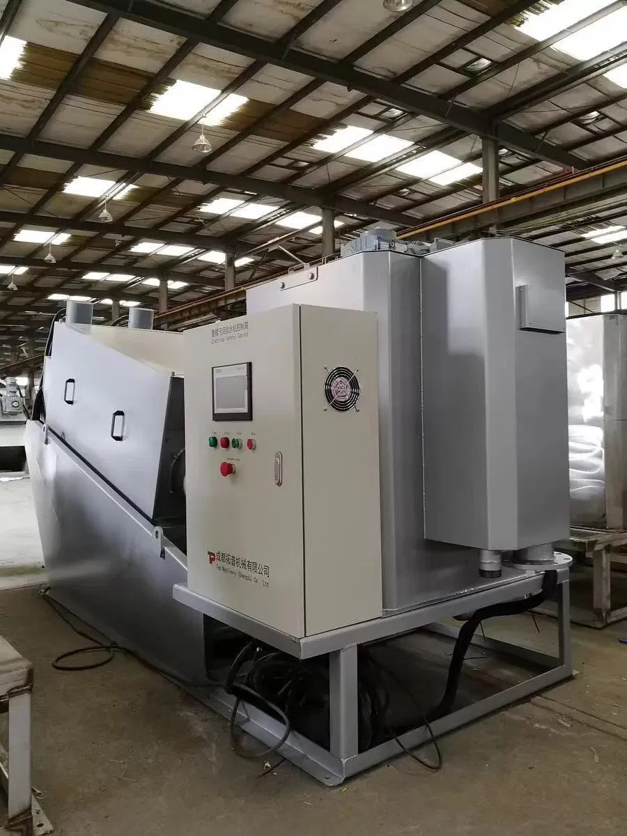 Screw Press Sludge Dehydrator Water Treatment System Daf Sludge Dewater