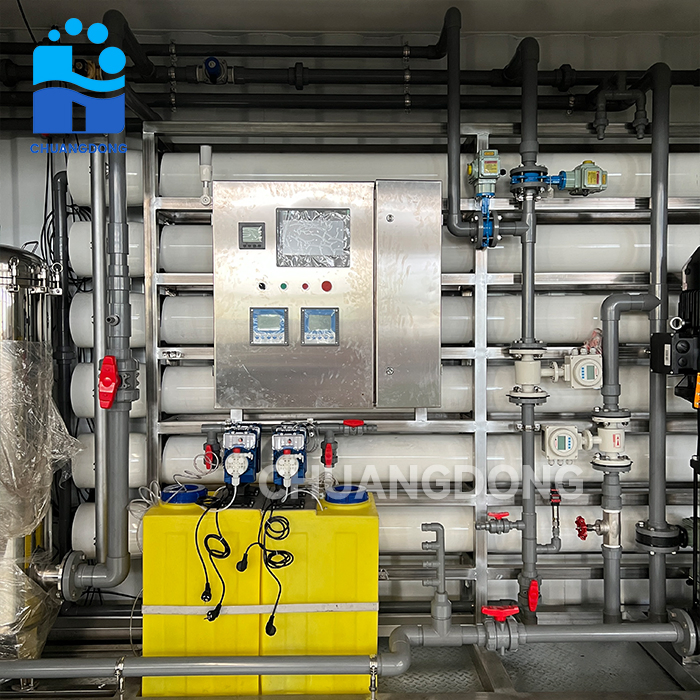 18tph Containerized Reverse Osmosis System for Tap/Borehole/Well Water Treatment Supplier