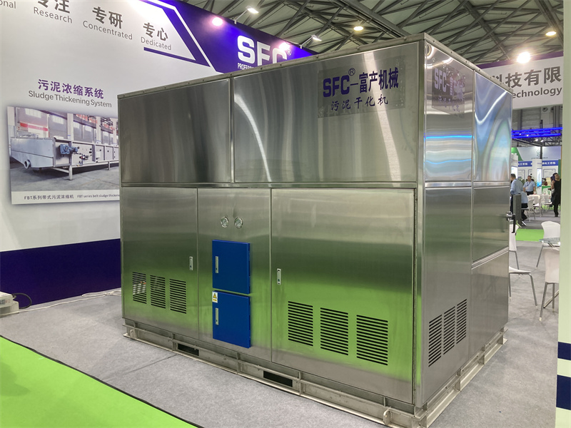 Advanced Sludge Dryer Machine Featuring SS316L Components and Siti Reducer System