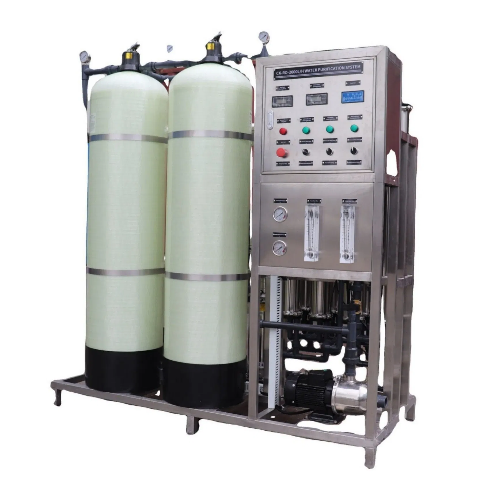 Industrial Reverse Osmosis with Chemical Dosing System for pH Adjustment and Biofouling Control