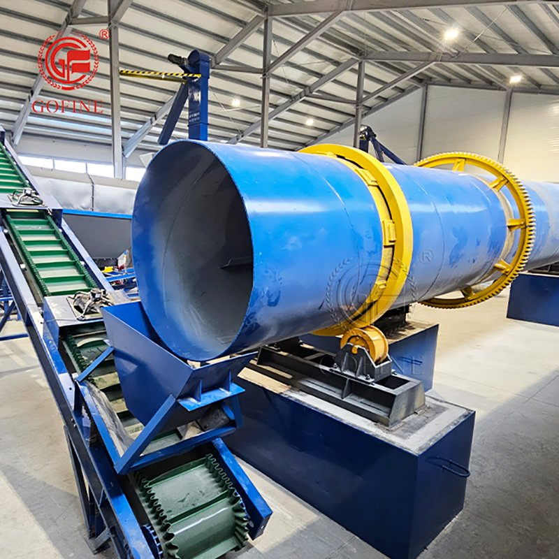 Combined Rotary Sludge Drying System for Bio Slag Organic Fertilizer Production