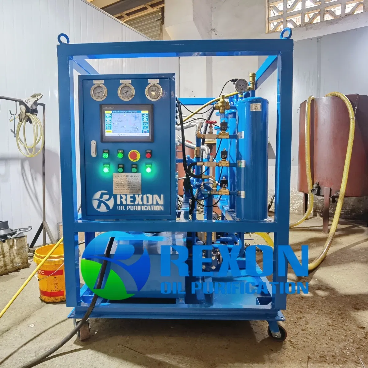 Ship Oil Separation Machine, High Speed Centrifugal Oil Purification System Rcf 6000lph