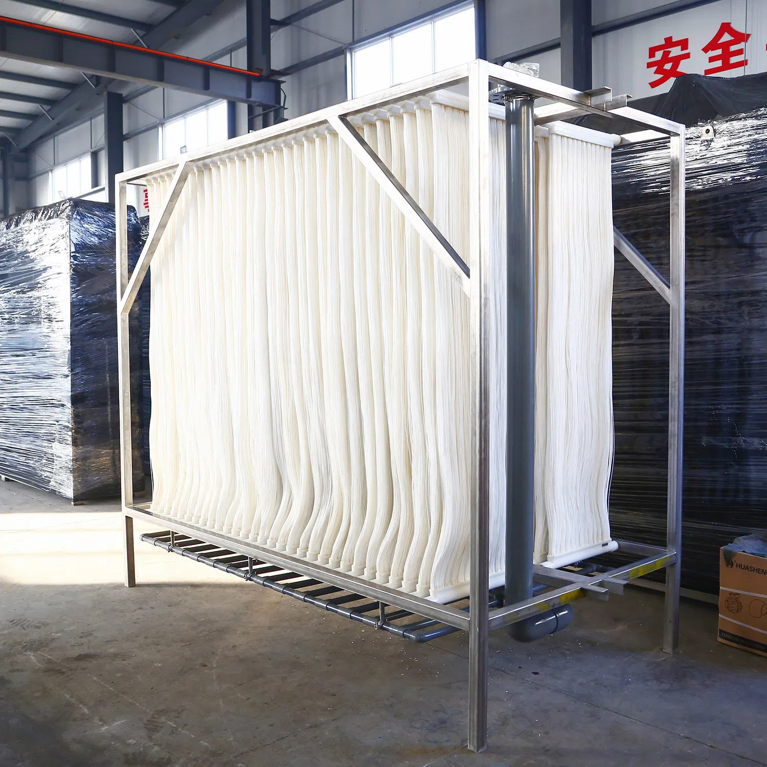 Water Treatment Hollow Fiber Membrane Mbr PVDF Bioreactor Membrane Module Mbr System with High Cod Removal Rate