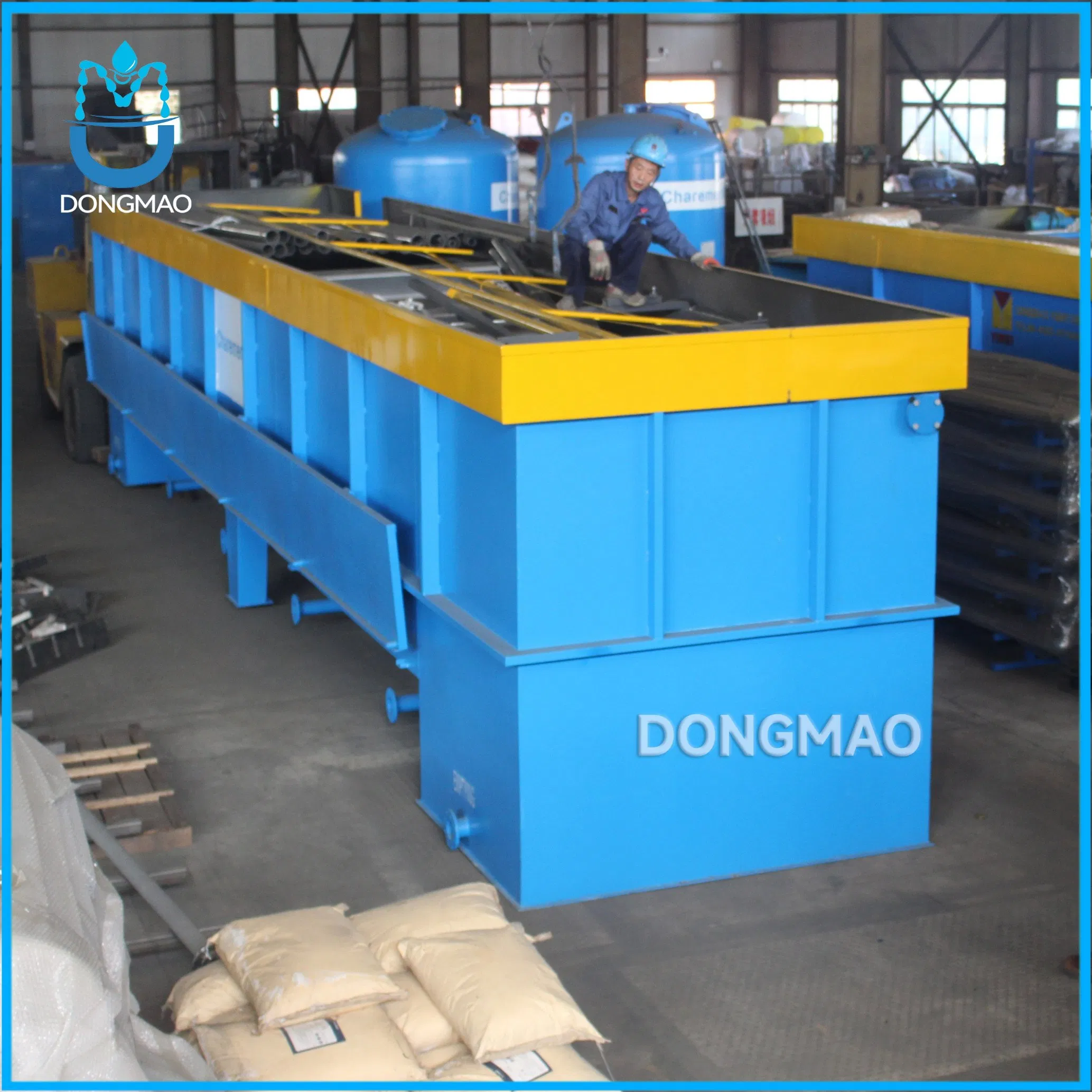 Integrate Dissolved Air Flotation System for Chemical Reaction Hospitals Schools Industrial Parks Sewage Treatment