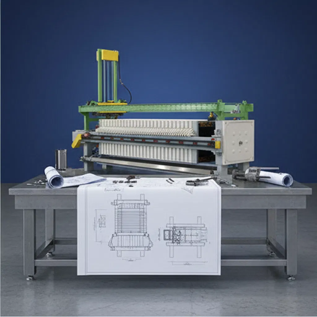 Hydraulic Press System for Automatic Cloth Washing Filter Press