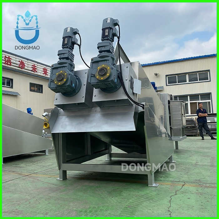 SS304 OEM Screw Press Sludge Dewatering Equipment Customizable Length/Diameter for Large Treatment Plants