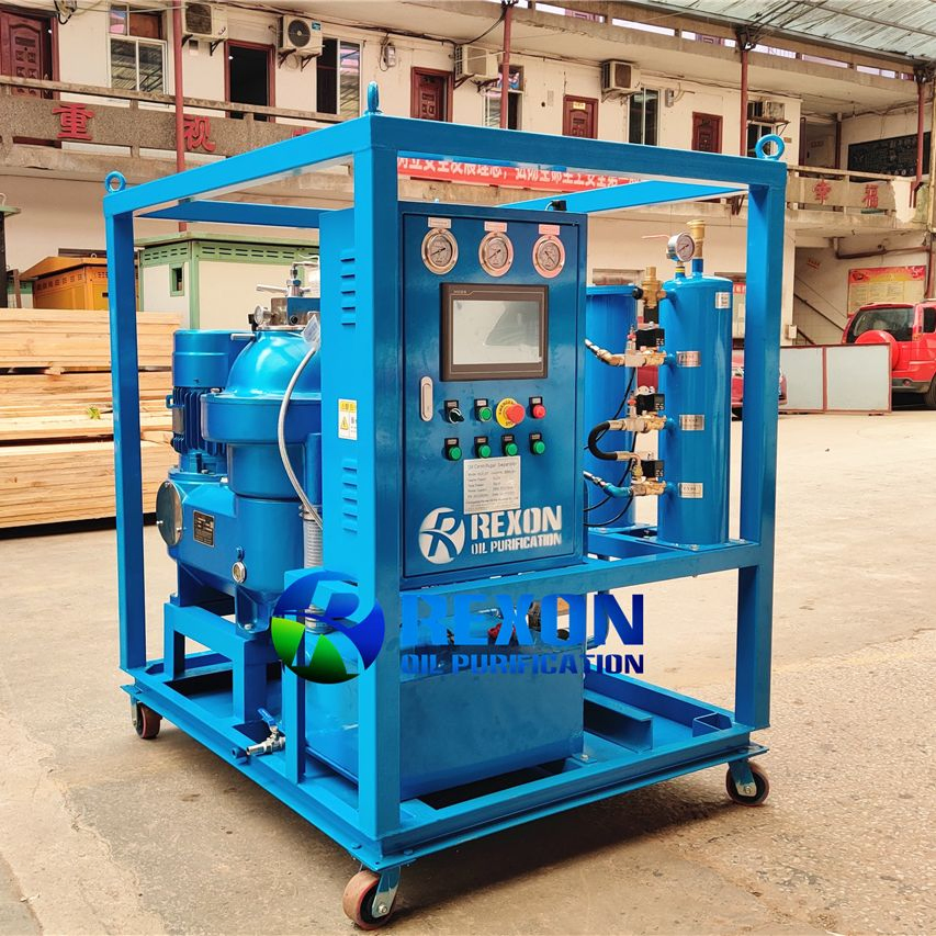 Rexon Centrifugal Oil Separator, Emulsion Breaker, Slag Discharge System for Industrial Lubricating Oil, 6000lph