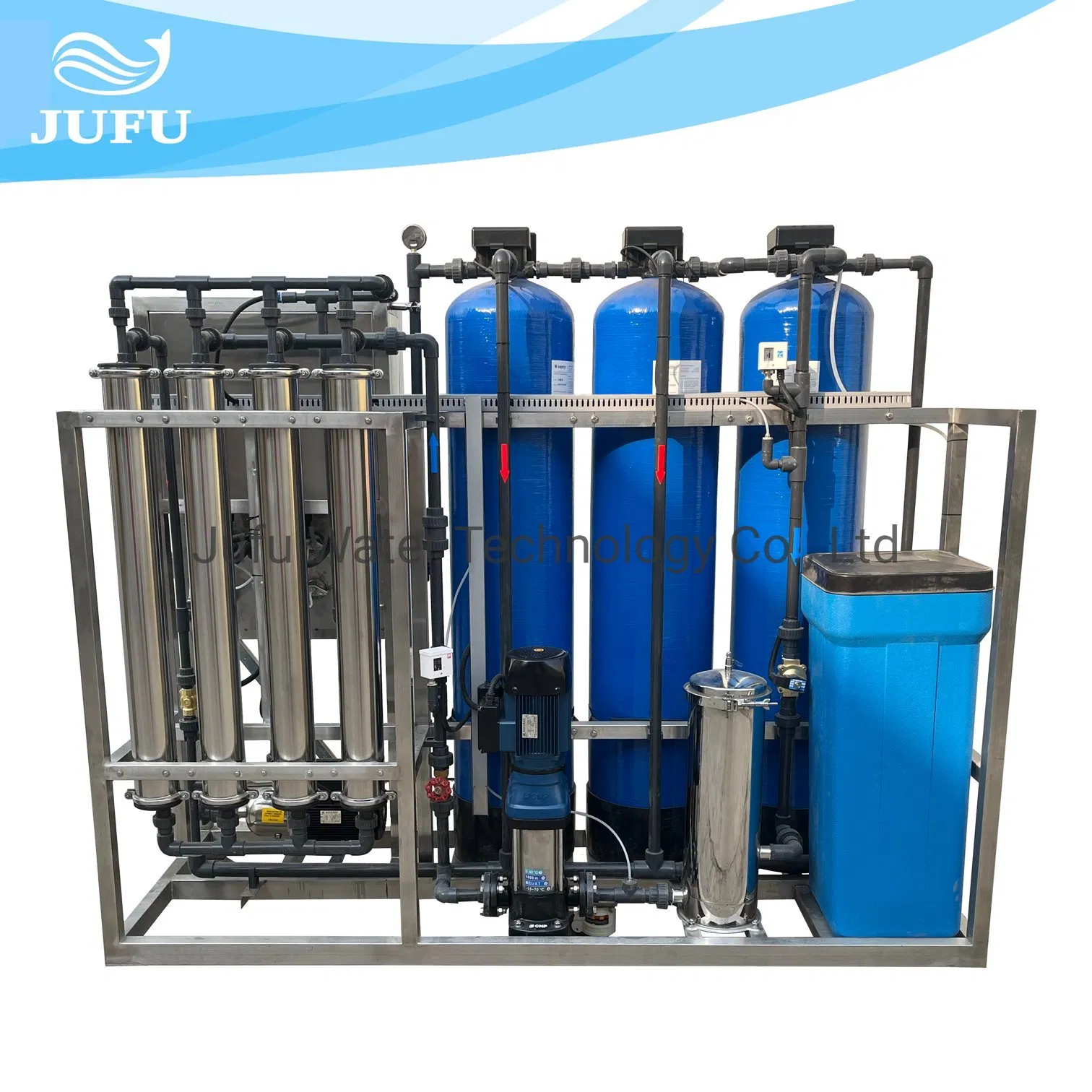 1000lph Reverse Osmosis System Water Filter Purifier Desalination Water Treatment Machine Water Purification System RO Drinking Water Treatment Plant
