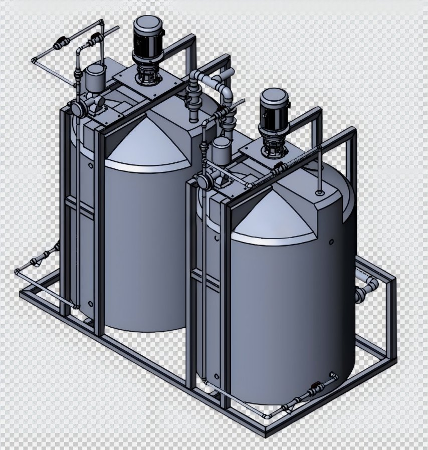 PAC/Carbon Dosing Apparatus for Polymer System