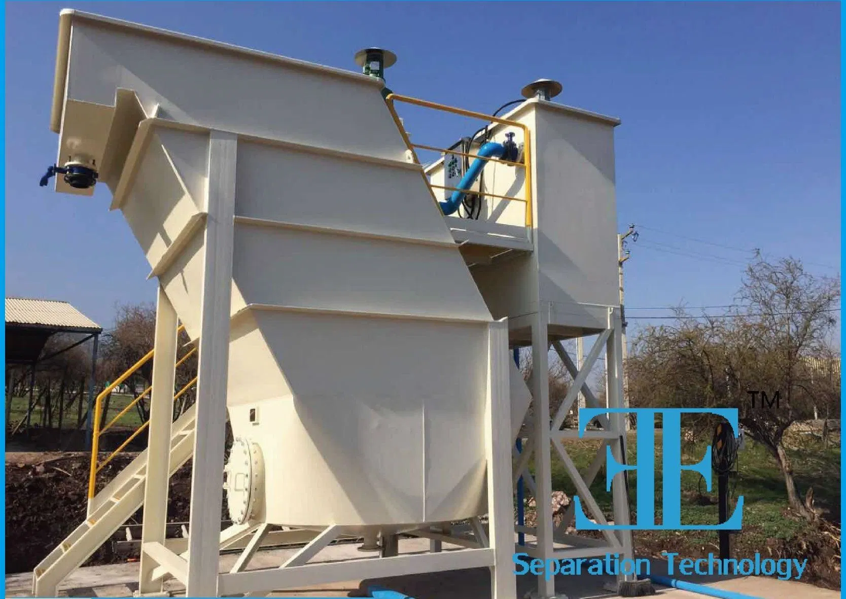 Ecopro Lamella Clarifier Sludge Thickening System with Inclined Plate Clarifier for Solid Liquid