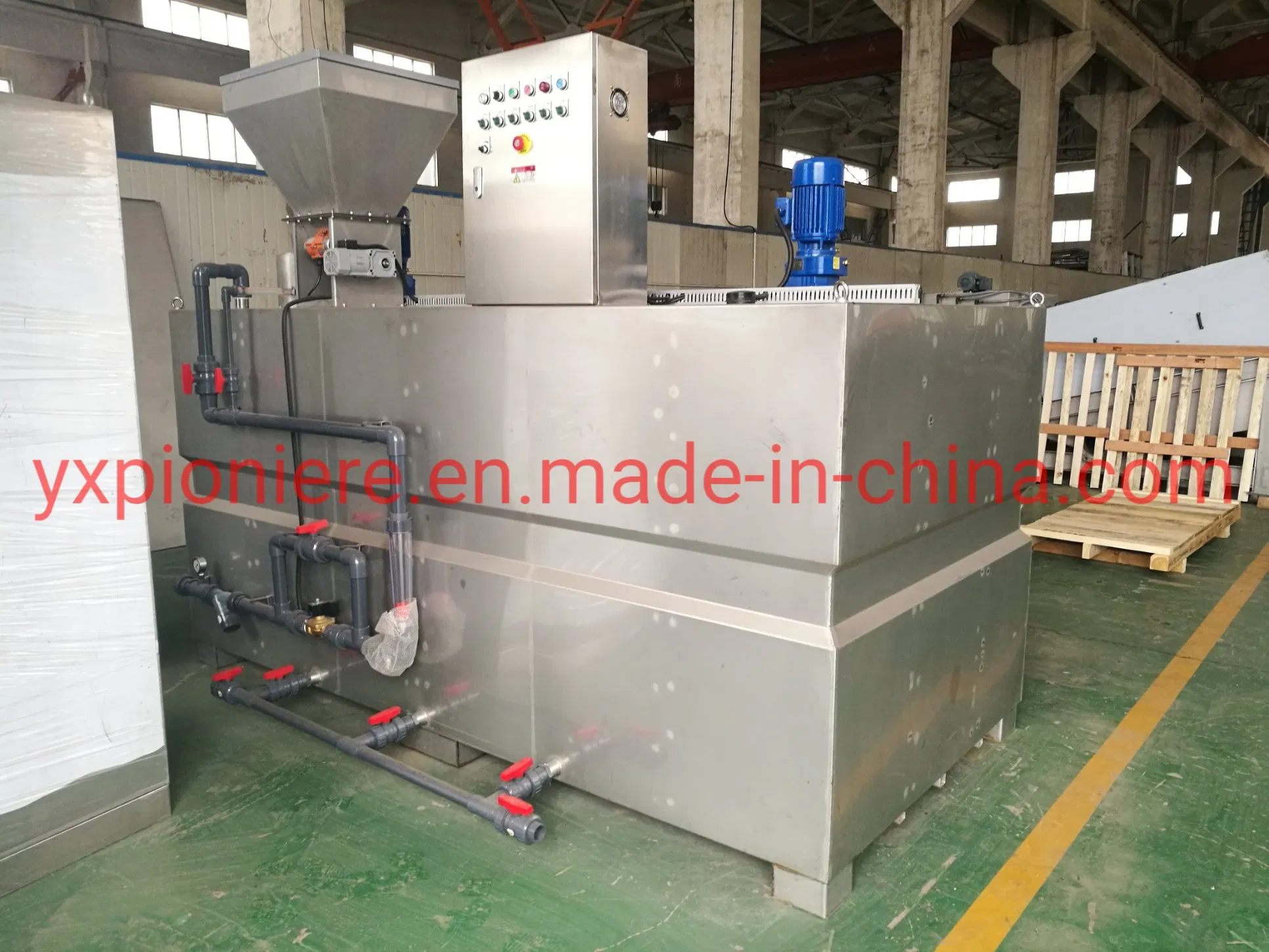 Polymer Dosing Machine Applied Chemical Plant Sludge Dewatering Equipment in Municipal Wastewater