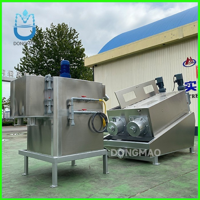 SS304 OEM Screw Press Sludge Dewatering Equipment Customizable Length/Diameter for Large Treatment Plants