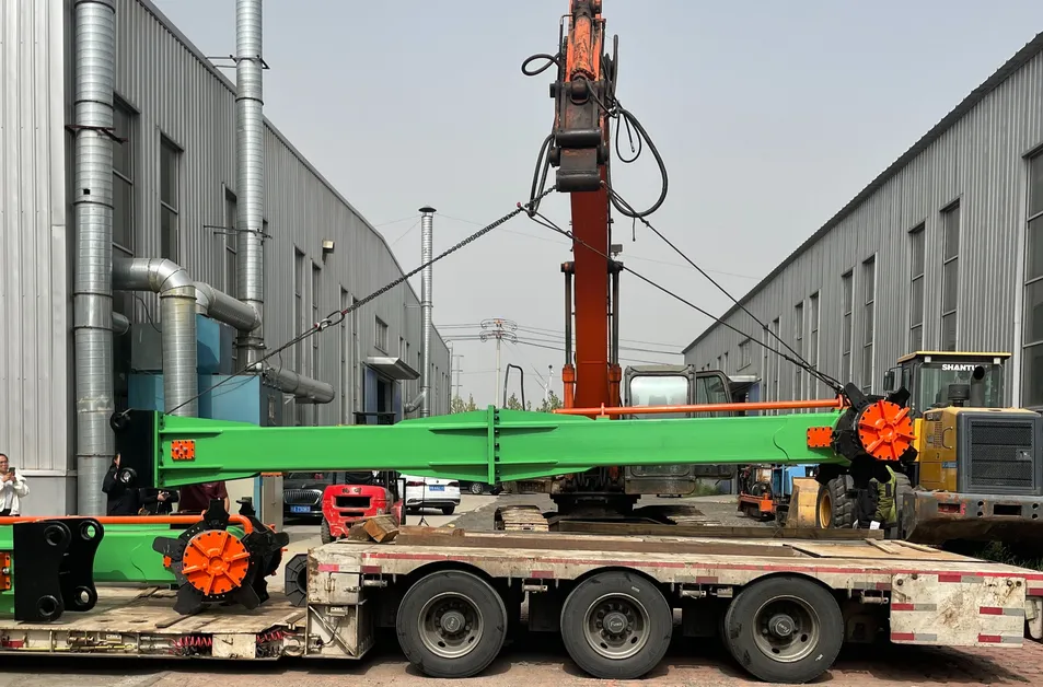 Sludge solidification mixing head display 3