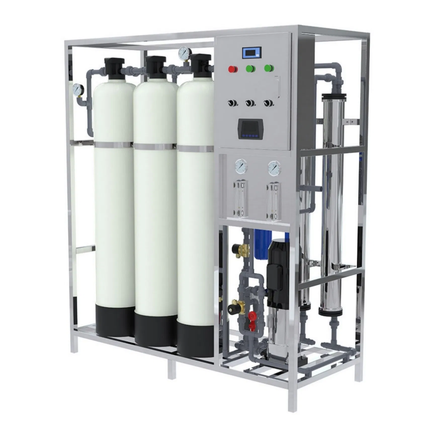 Industrial Reverse Osmosis with Chemical Dosing System for pH Adjustment and Biofouling Control
