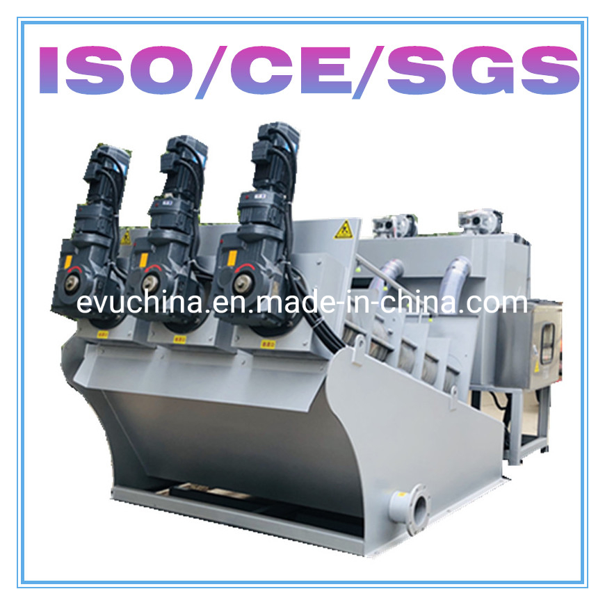 SS304 Textile Printing and Dyeing Sludge/Mud Dewatering Machine Screw Press Water Purification Filter for Sewage Treatment Plant Waste Water Systems