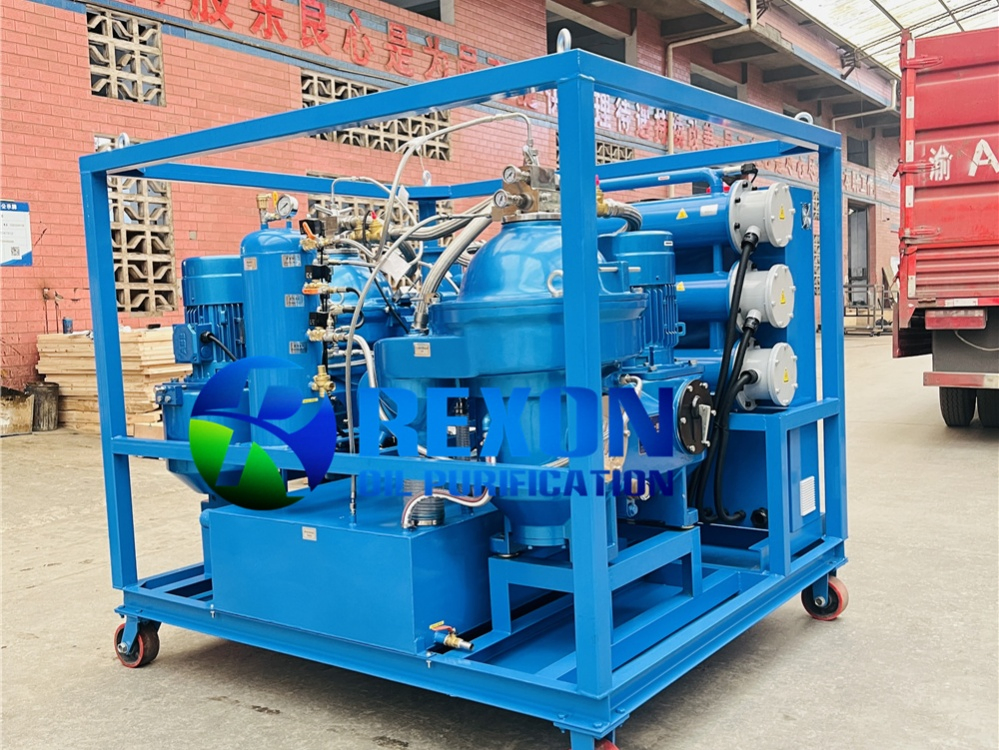 Rexon Centrifugal Oil Separator, Emulsion Breaker, Slag Discharge System for Industrial Lubricating Oil, 6000lph