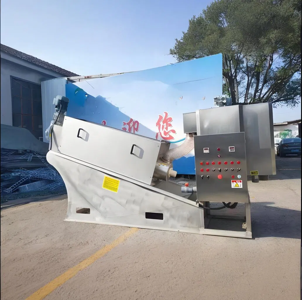 High Performance Screw Press Sludge Dewatering Equipment for Sludge