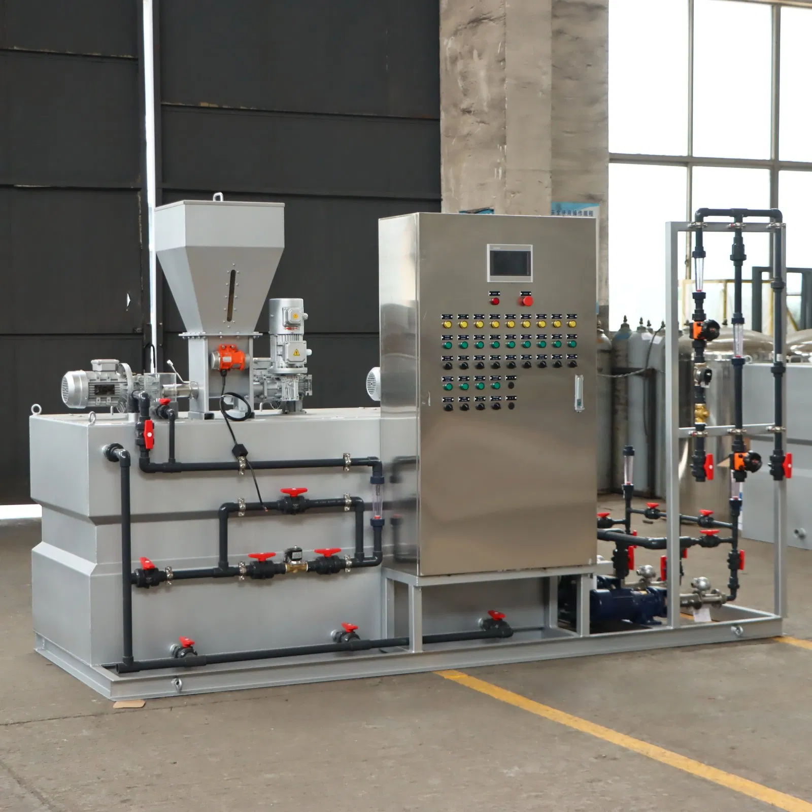 Intelligent Chemical Dosing System with PLC Control and Alarm