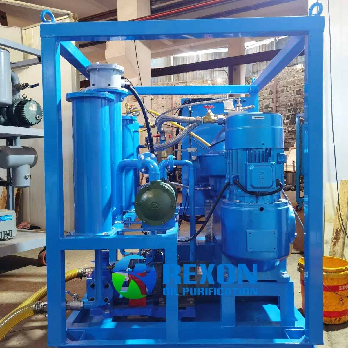 Ship Oil Separation Machine, High Speed Centrifugal Oil Purification System Rcf 6000lph