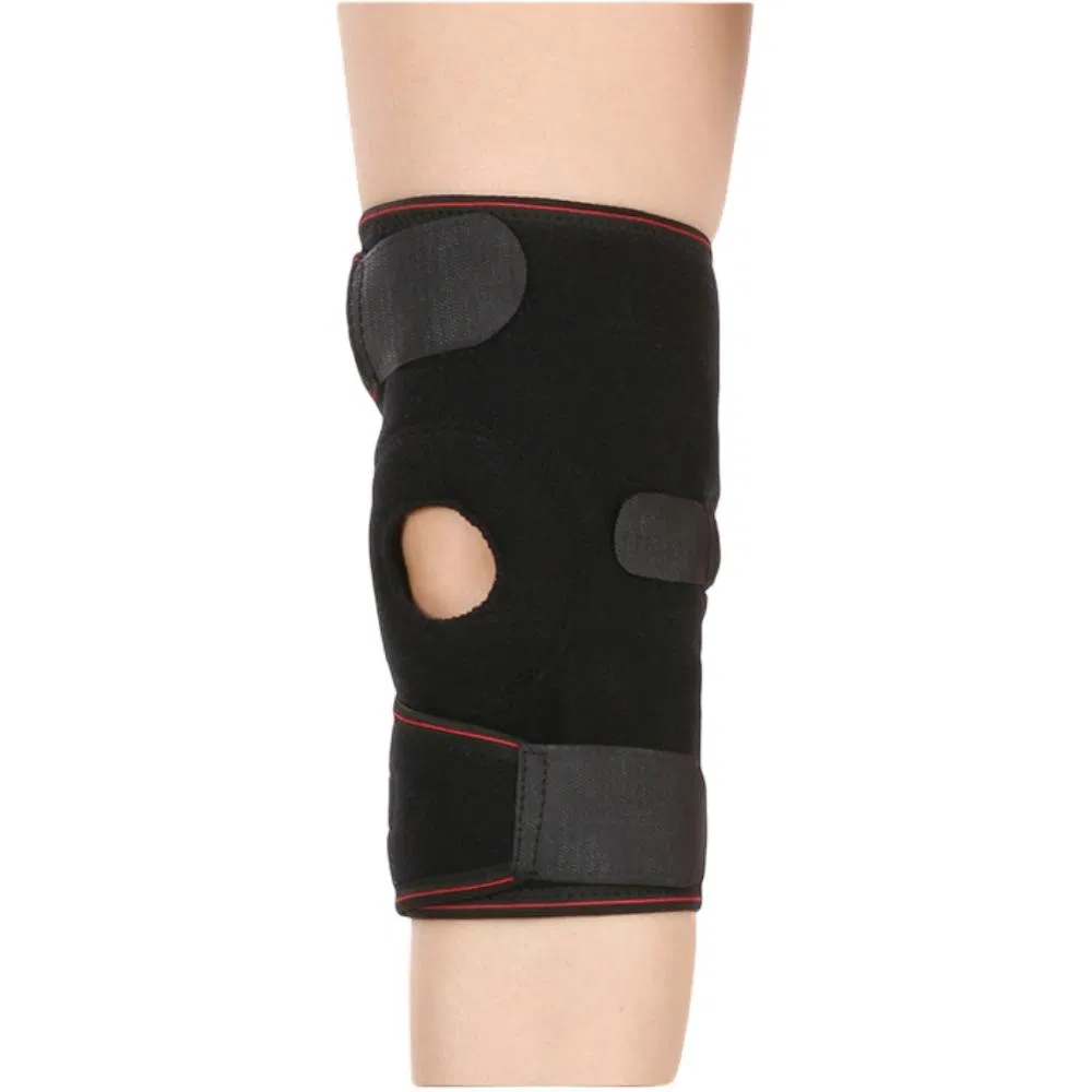 Athletes Sports Brace Orthopedic Products with Side Stabilizers Patella Gel Pads for Knee Support