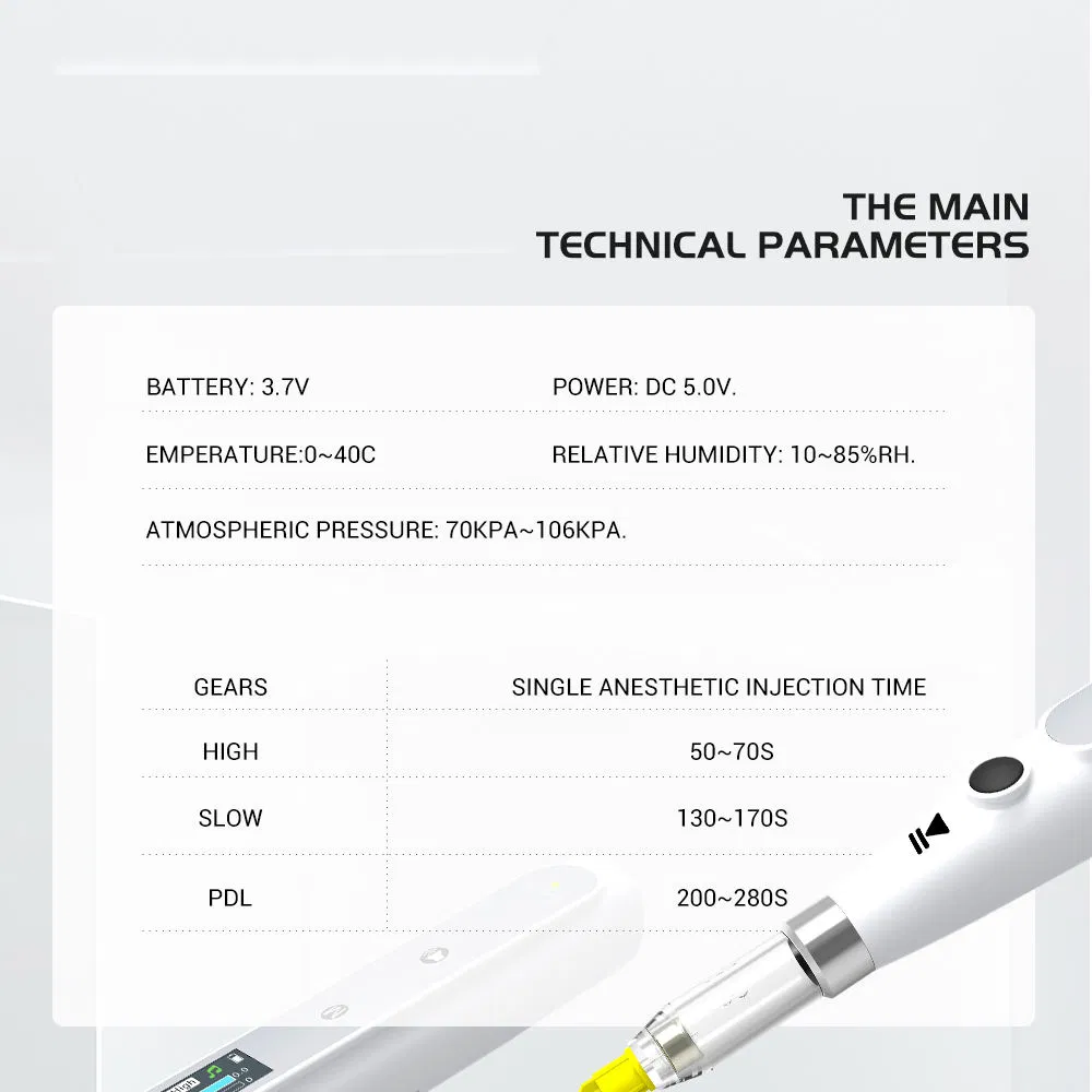 Electric Dental Painless Oral Local Anesthesia Delivery Device Dynamic Pressure Feedback Precise Control Drug Dosage Booster
