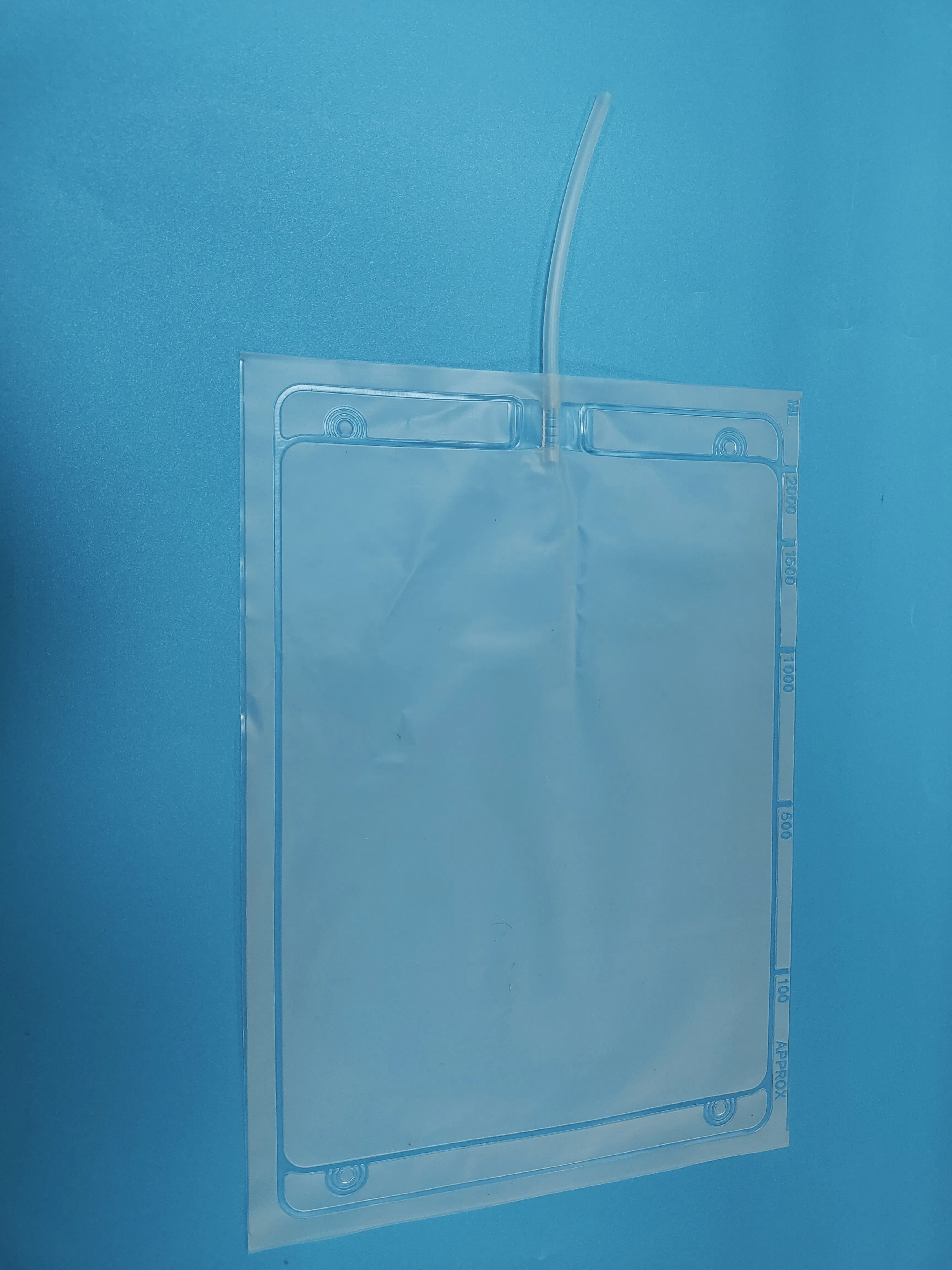Disposable Medical Dialysis Drainage Bag with PC Injection Port Design