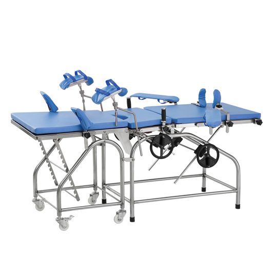Medical Multifunction 304 Stainless Steel Obstetrics Diagnosis Parturition Bed