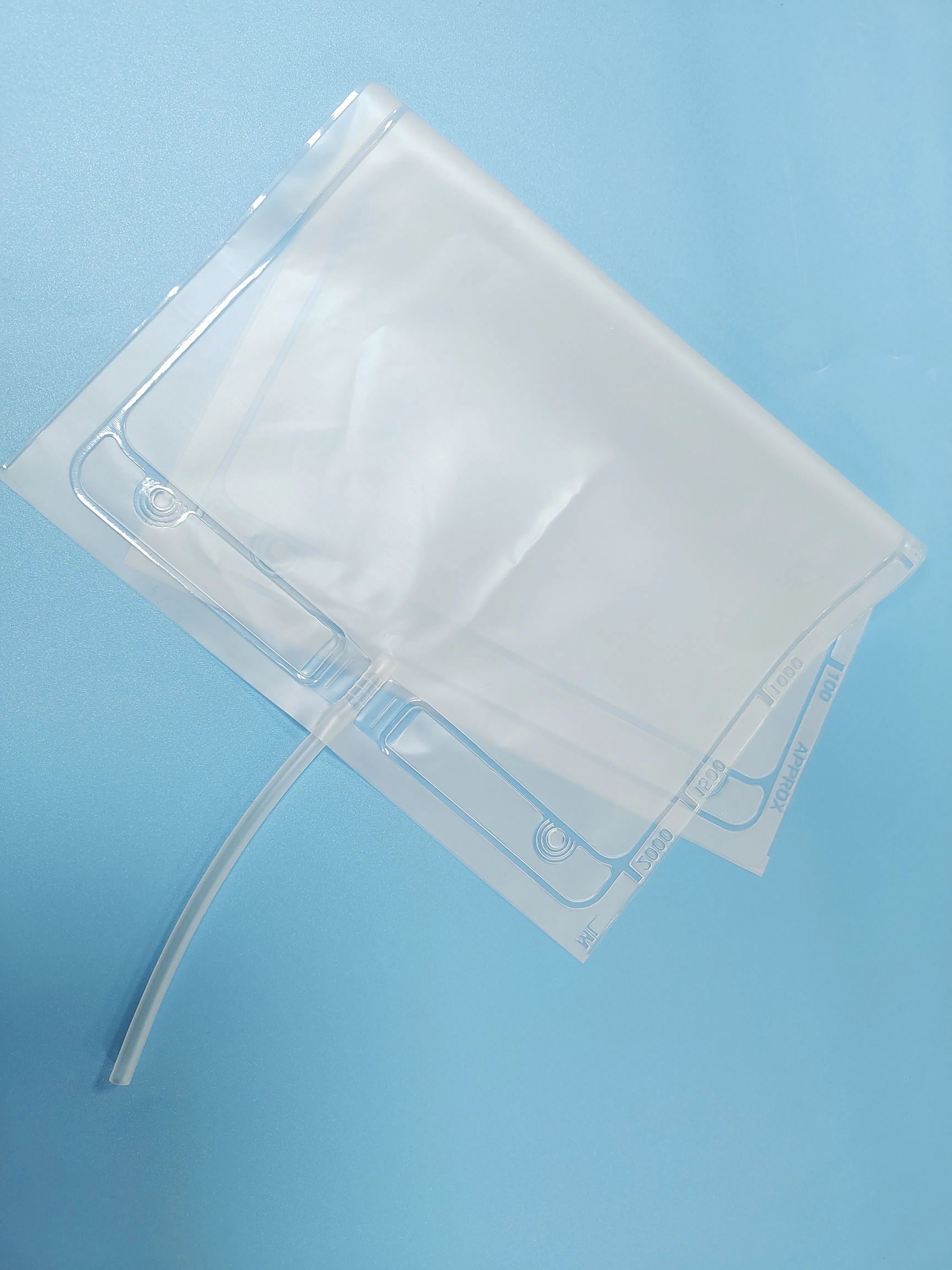 Disposable Medical Dialysis Drainage Bag with PC Injection Port Design