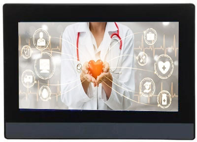 10.1 Inch Medical-Grade Touch Screen Digital Signage Video Monitor Accessory, 1024X600 Point Touch Display for Diagnostic Equipment &amp; Digital Signage