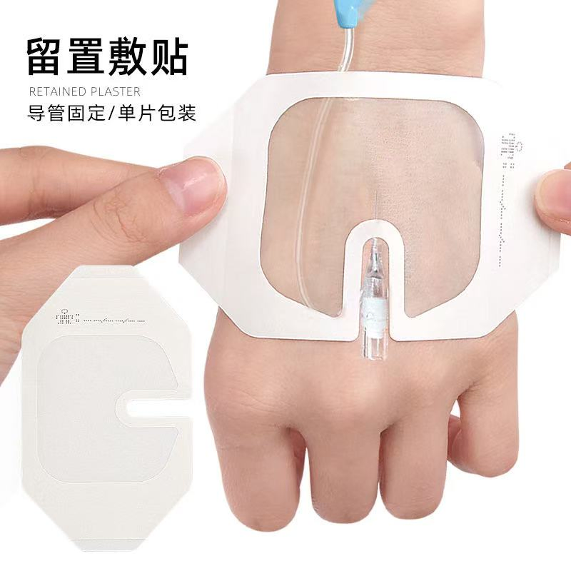 Medical Supply Transparent Film IV Cannula Dressing for Wound Care