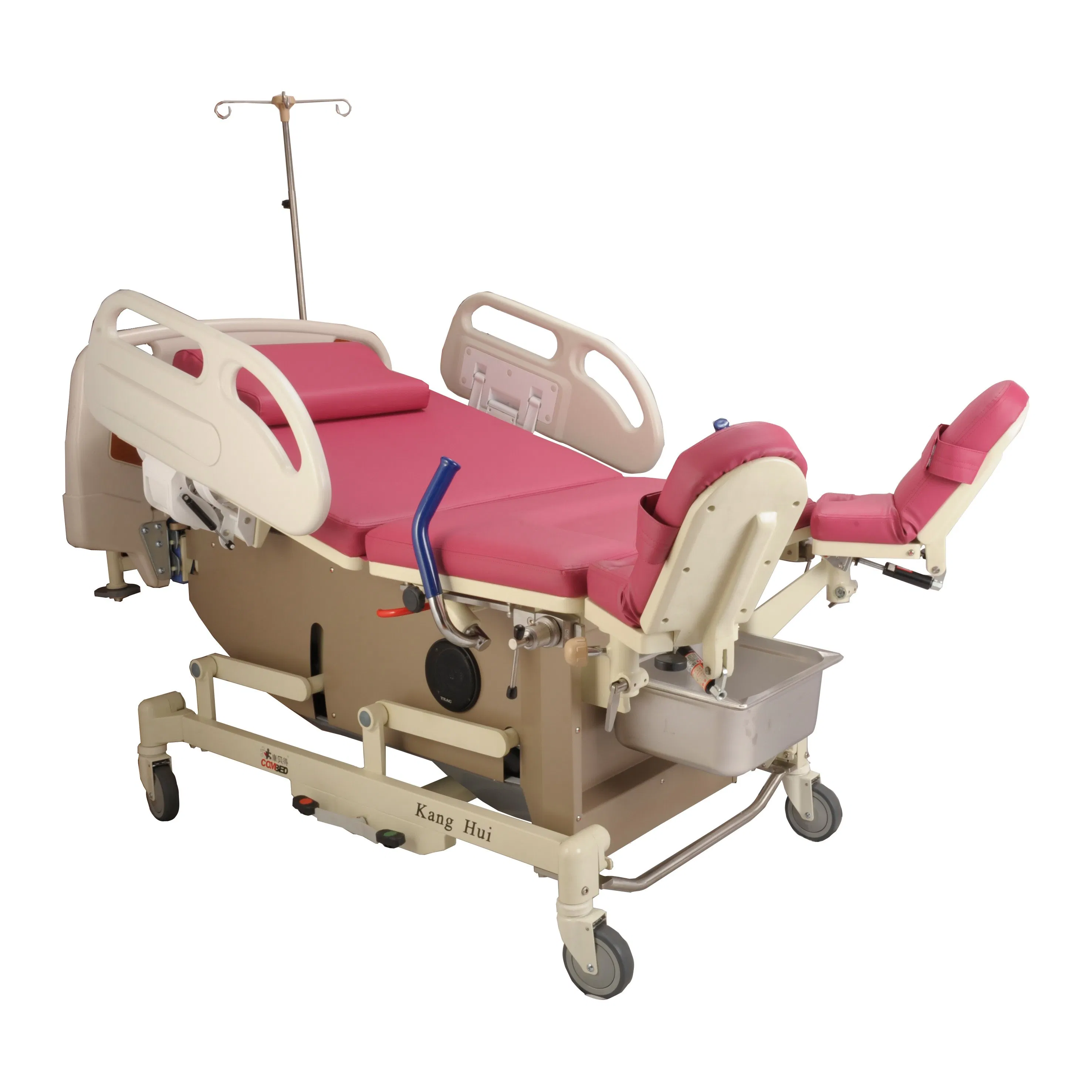 Electric Ldr Obstetric Bed with PU Leather Adjustable Headboard