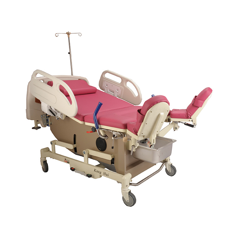 Electric Ldr Obstetric Bed with PU Leather Adjustable Headboard