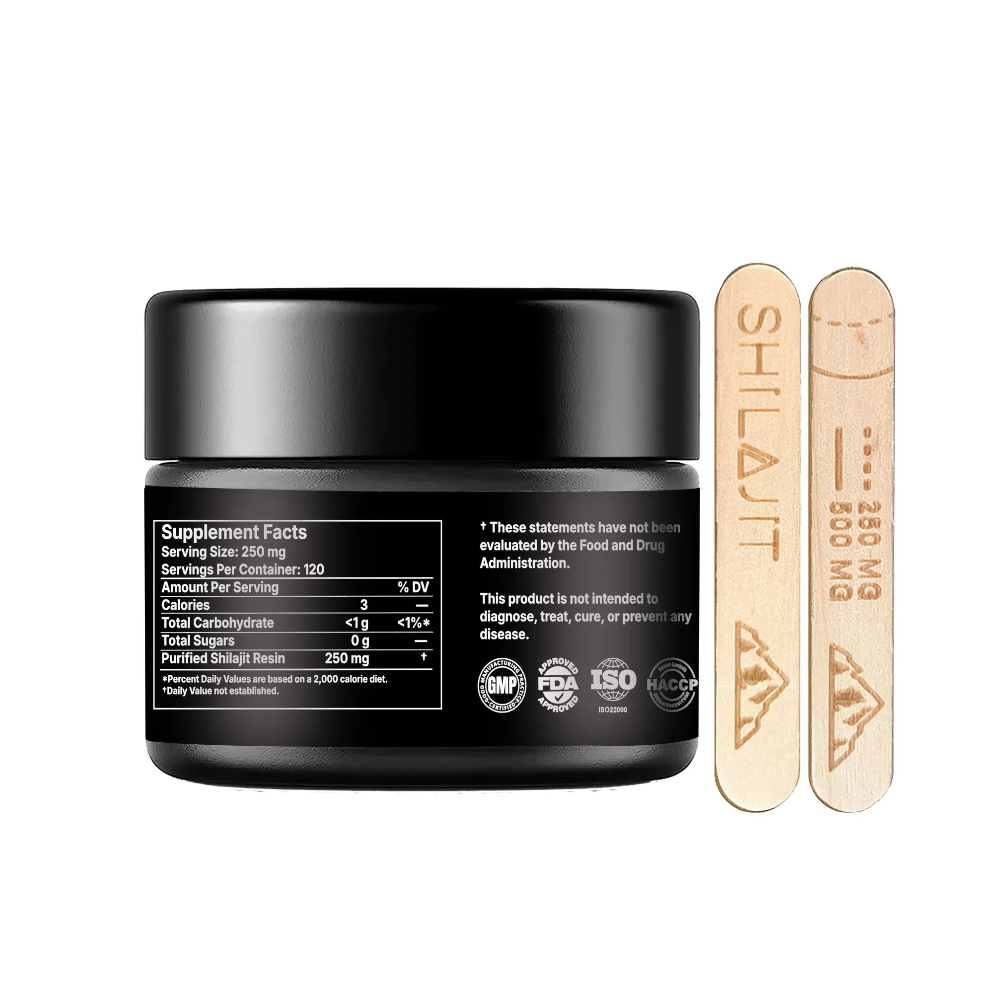 Pure Himalayan Resin with Fulvic Acid to Improve Immunity Shilajit Resin 30g