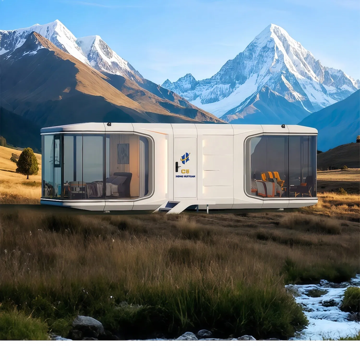 Compact Foldable Capsule House for Emergency Shelter Certified Waterproof and Fire-Resistant