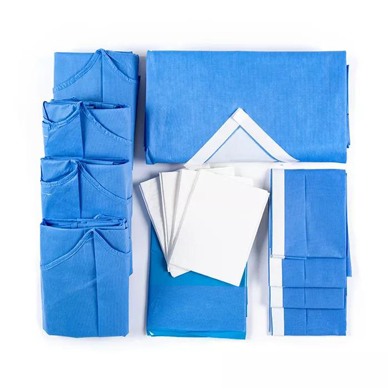 Customized Disposable Sterile Non Woven Dental/Obstetric Delivery/C-Section/Laparotomy/Angiography/Eye Universal Surgical Drape Pack