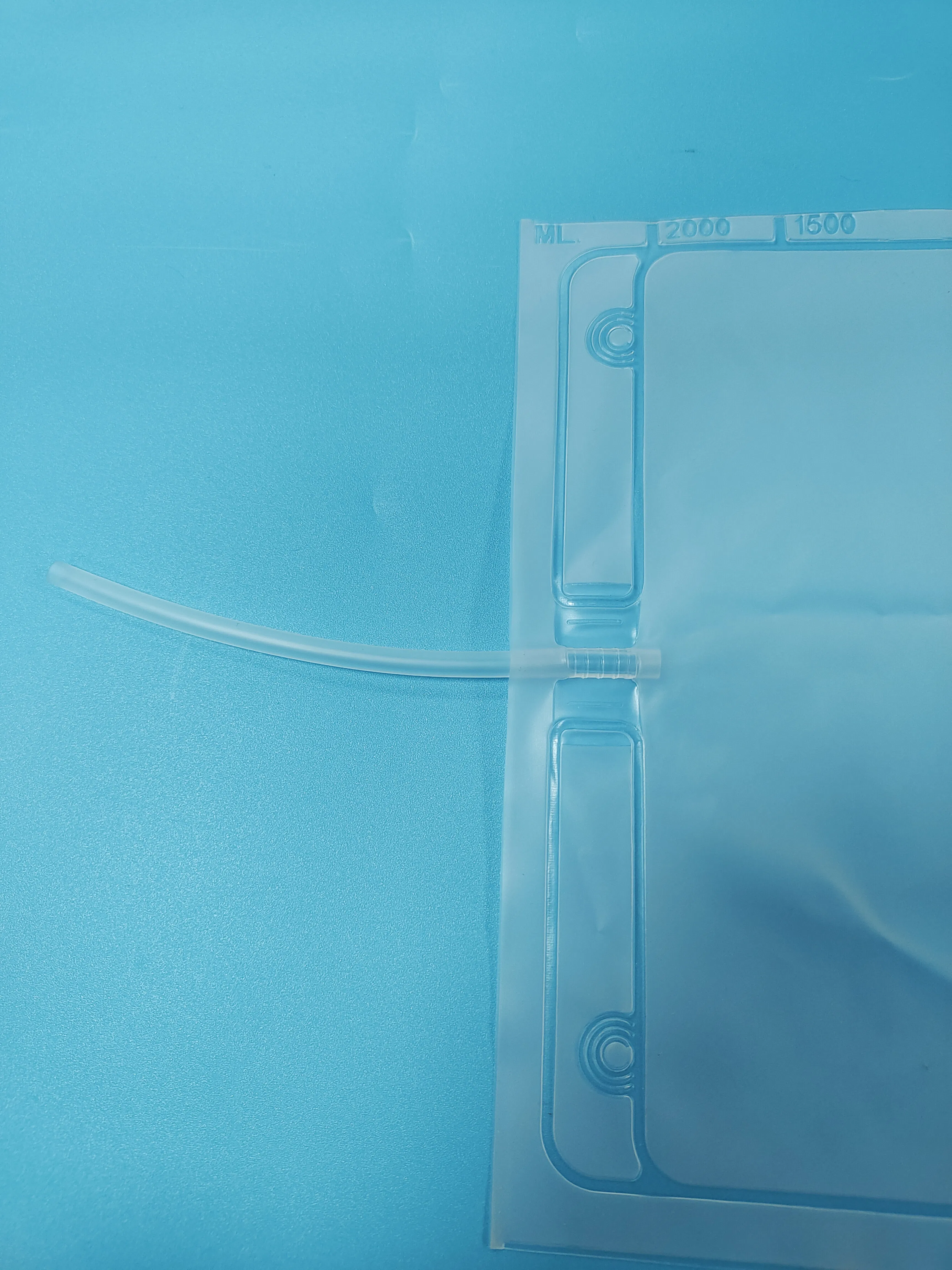 Disposable Medical Dialysis Drainage Bag with PC Injection Port Design