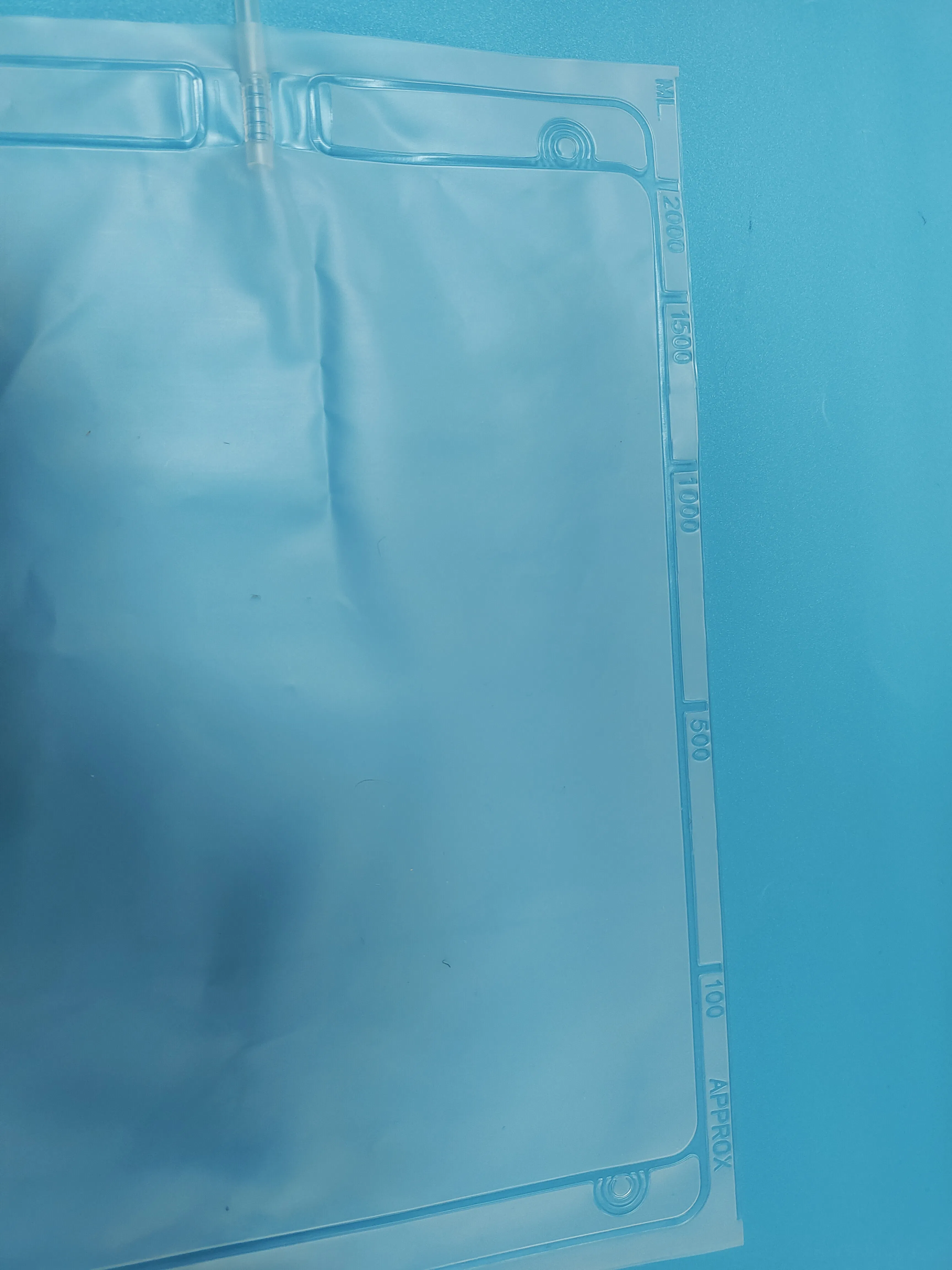 Disposable Medical Dialysis Drainage Bag with PC Injection Port Design
