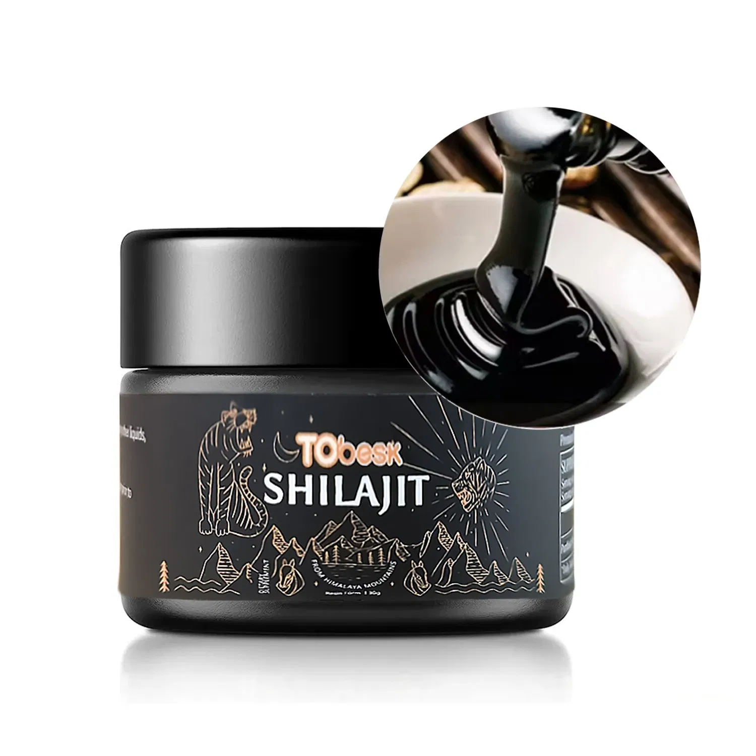 Pure Himalayan Resin with Fulvic Acid to Improve Immunity Shilajit Resin 30g