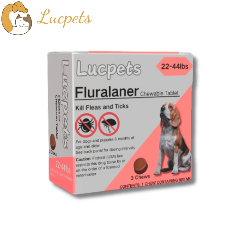 Pet Fluralaner Deworming Chewable Tablets for Dog Canine Flea / Mite / Tick Infections