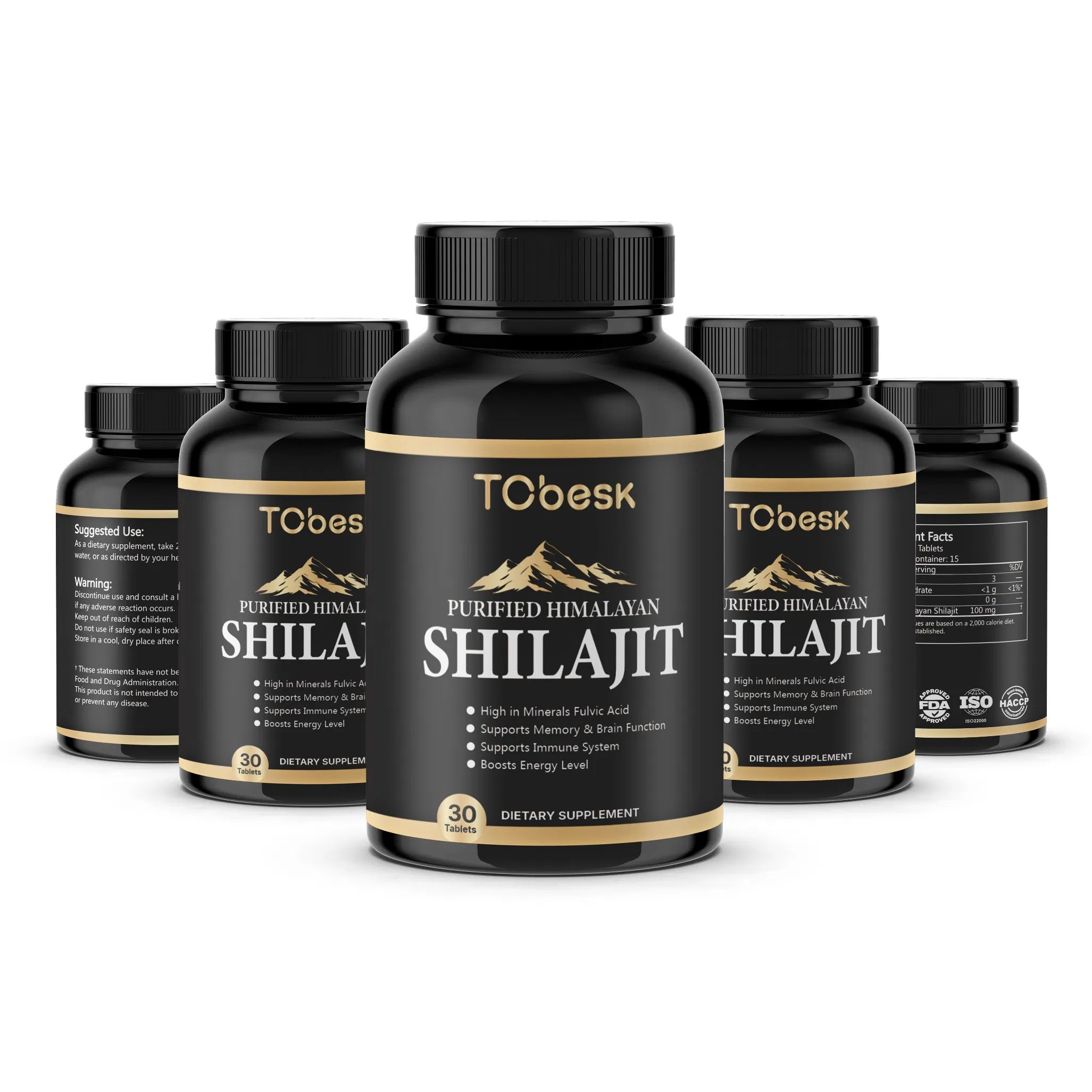 Himalayan Supplement Anti-Fatigue Improve Immune Metabolism System Shilajit Tablets