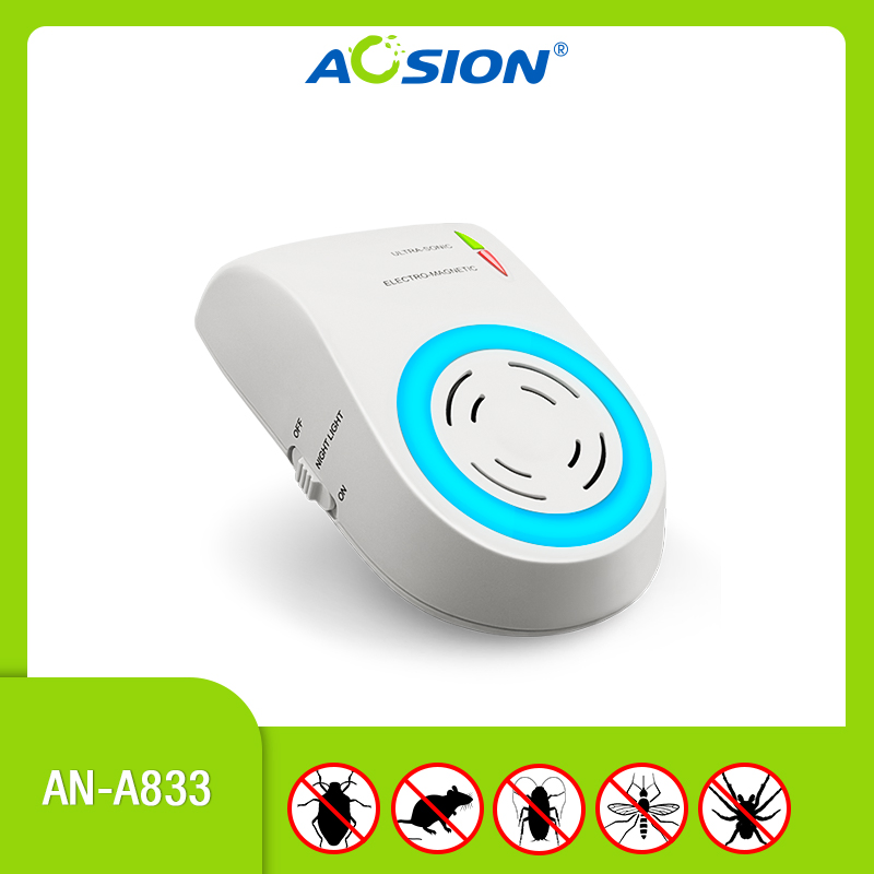 Utilize Electromagnetic Energy and Ultrasonic Waves for Pest Control with LED Light