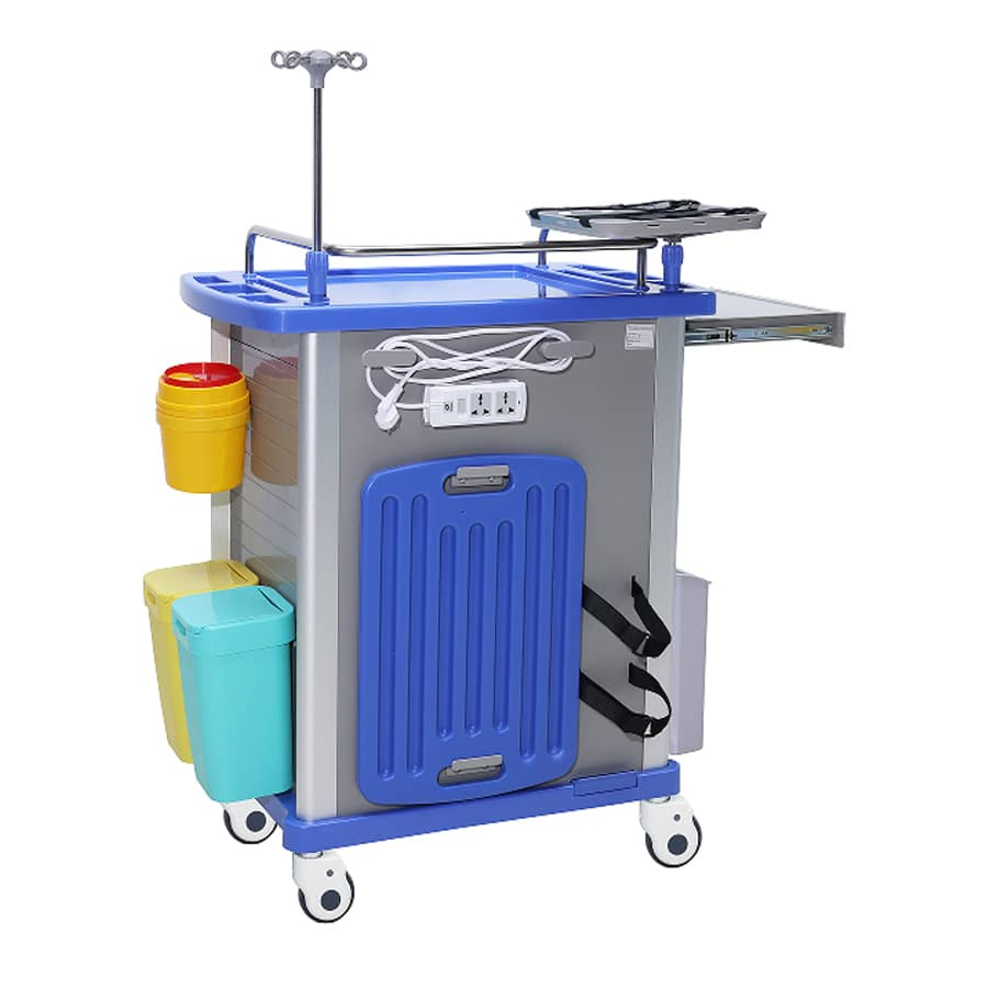 Good Applicability Ergonomic Spacious Drawer Equipped ABS Emergency Cart for Sales
