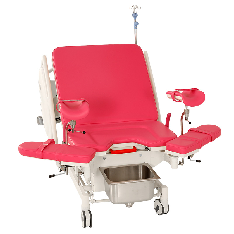 Hochey Medical Luxury Electric Obstetric Bed Gynecological Delivery Operating Table Electric Obstetric Table with Foot Control