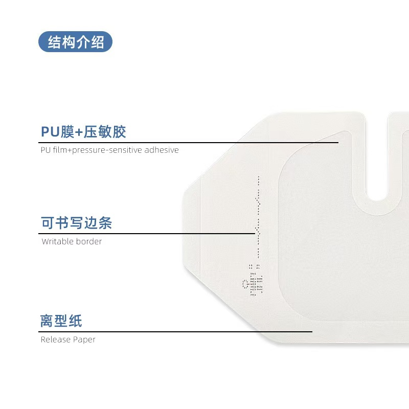 Medical Grade Wound Transparent Dressings Disposable Waterproof Medical PU IV Cannula Dressing