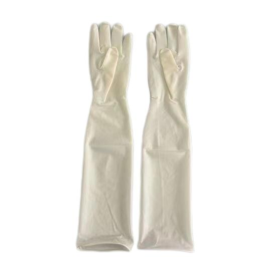 18 Inches (>400mm) Disposable Latex Gynecological / Obstetric Gloves /Elbow Length Powder or Powder Free