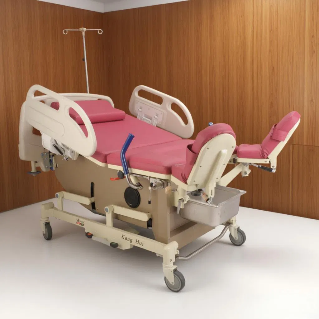 Electric Ldr Obstetric Bed with PU Leather Adjustable Headboard