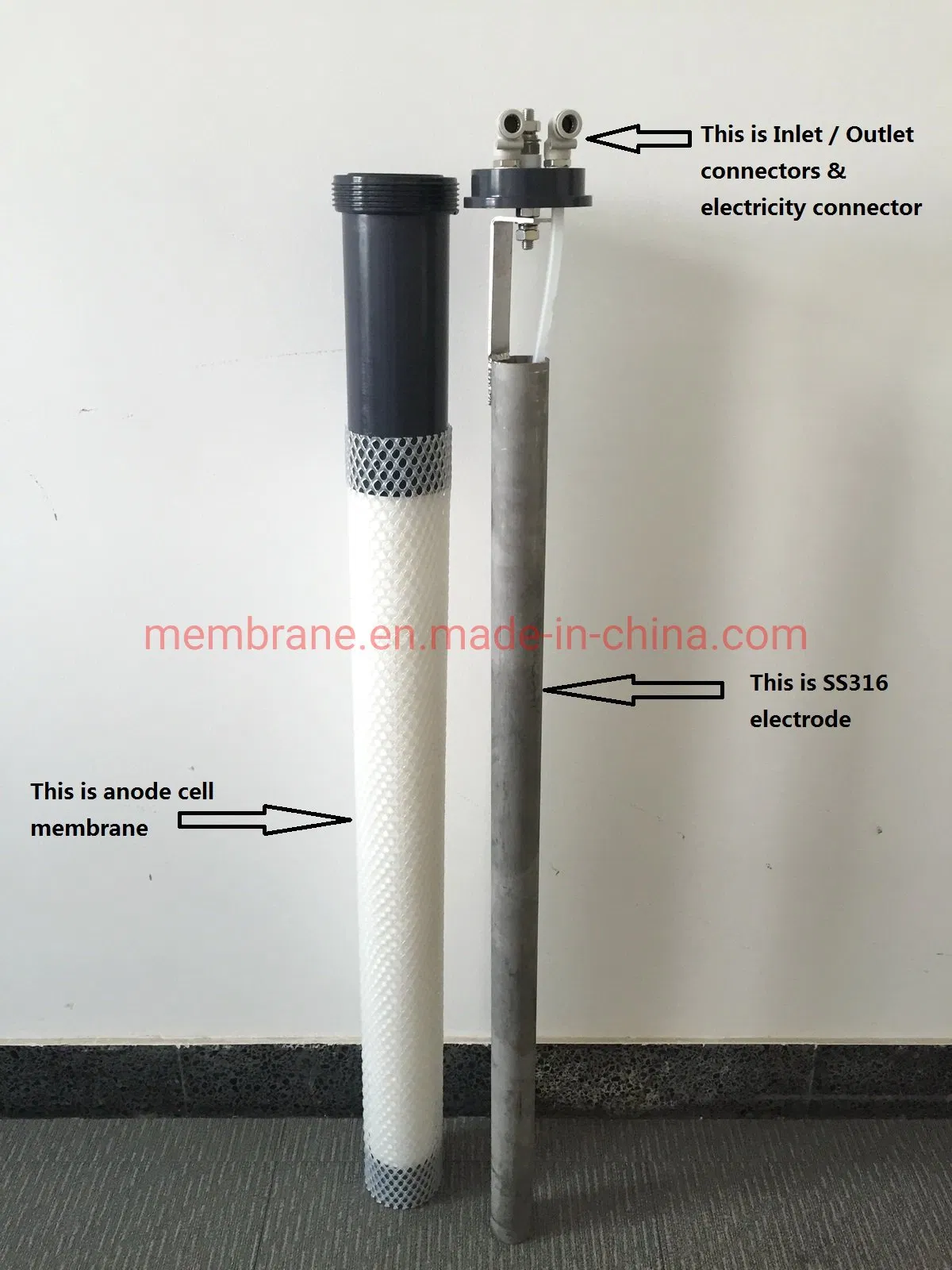 Closed/Pressurized Type Tubular Anode Cell /Tubular Dialysis Cells for Electrocoating/E-Coating/Ced/Aed/Ktl/Electropaint/Automobile Paint Shop/ Cross Refer: Ufs