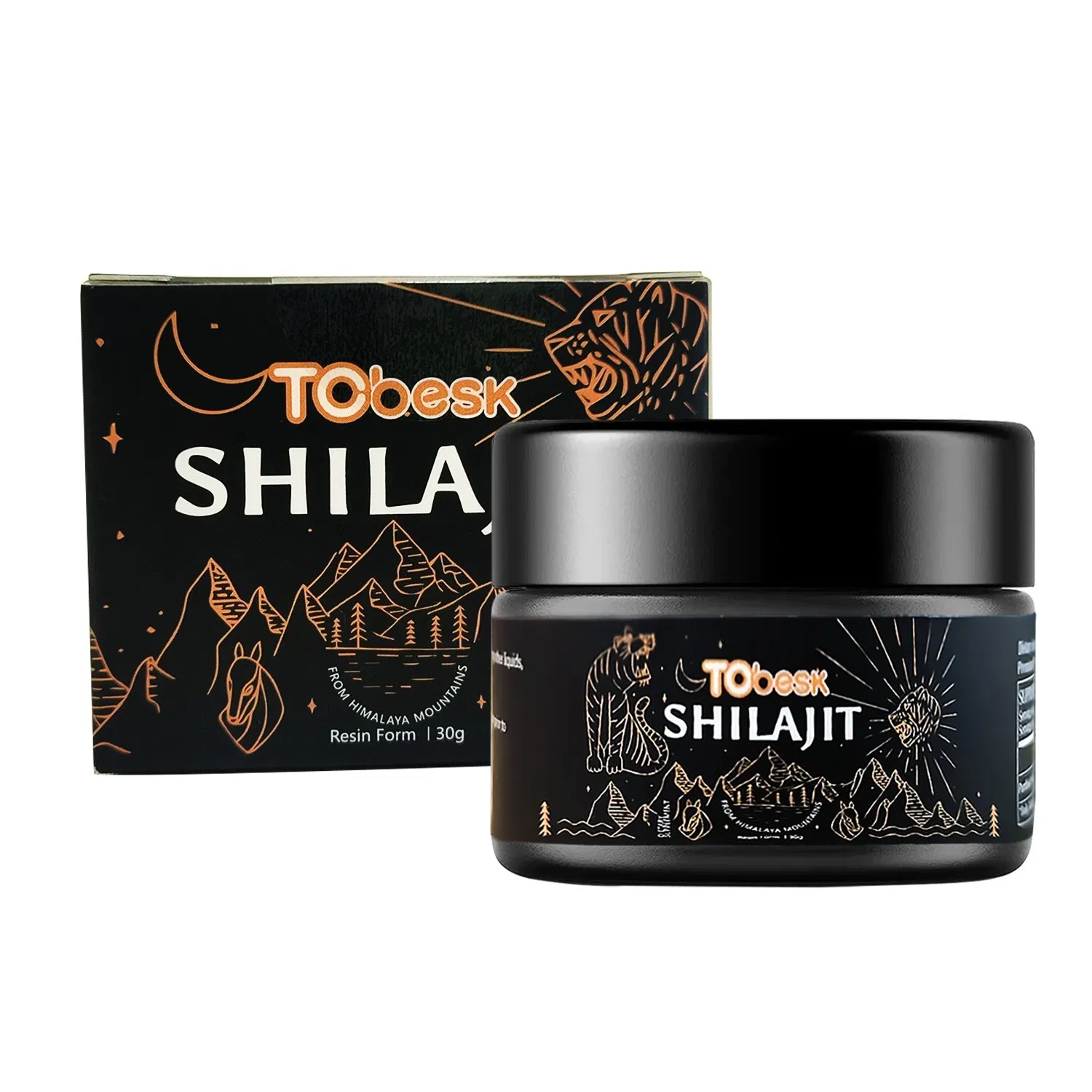 Pure Himalayan Resin with Fulvic Acid to Improve Immunity Shilajit Resin 30g