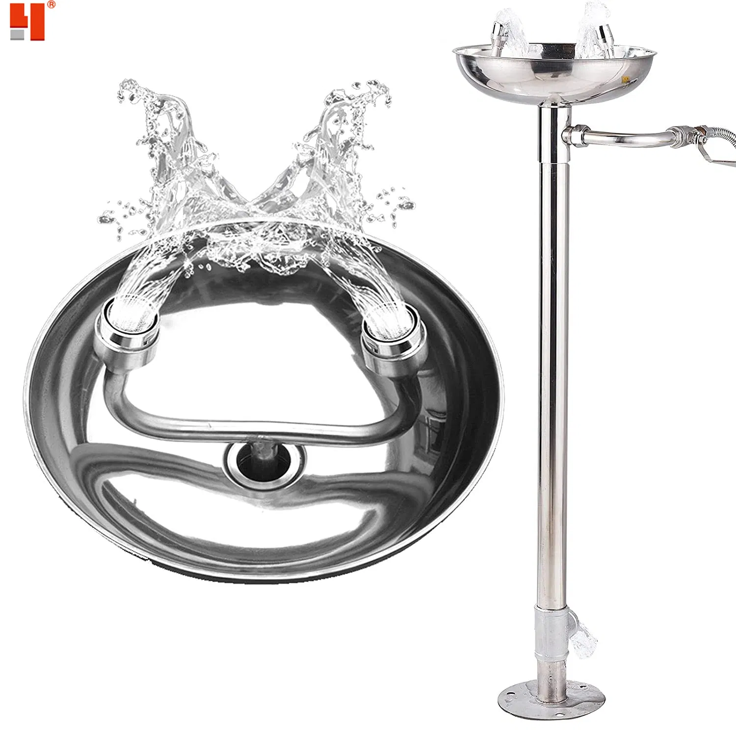 Eyewash Station Vertical Emergency Eyewash 304 Stainless Steel